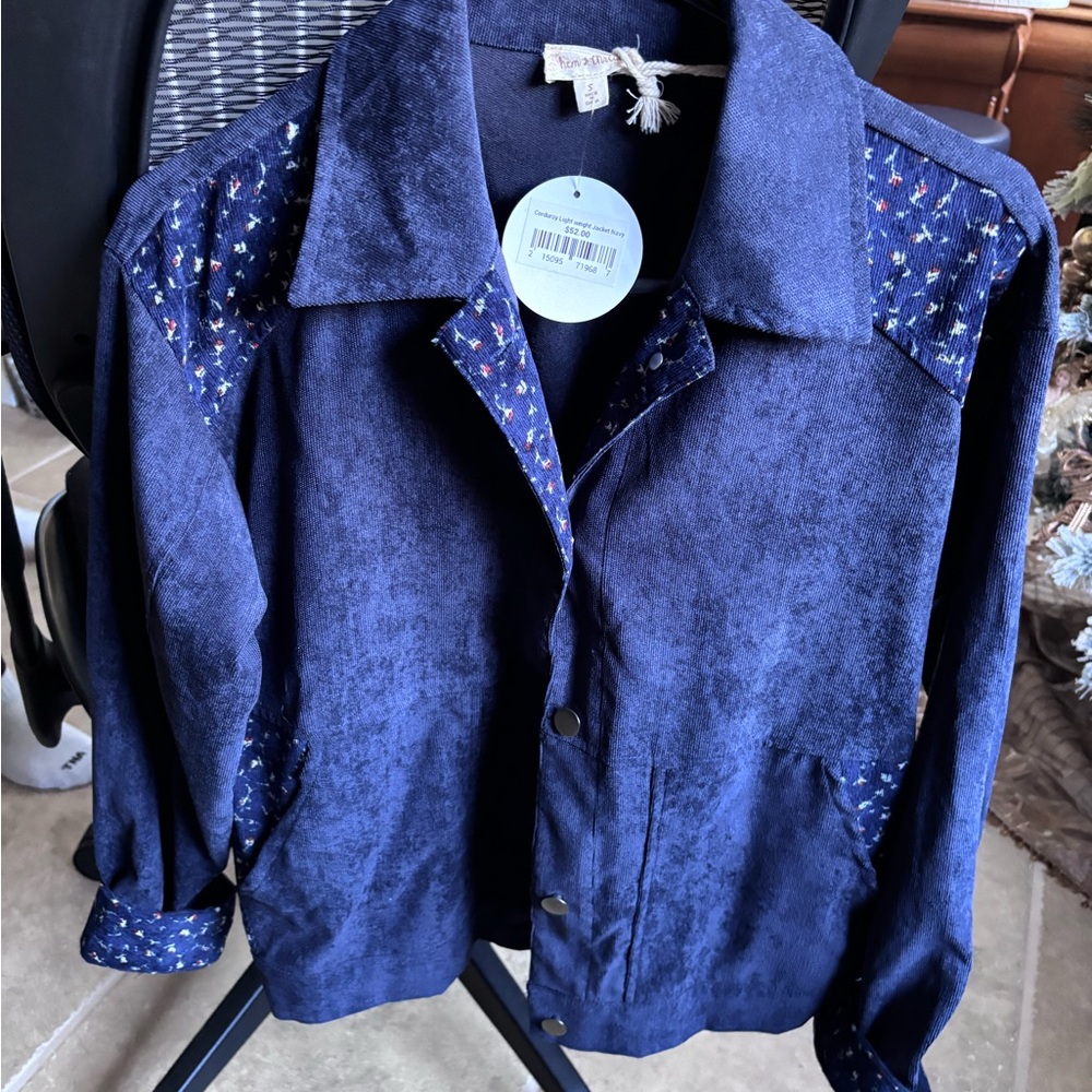 Hem & Thread Navy Corduroy Jacket
